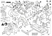 Bosch 3 601 F64 801 GKS-55-CE Circular-hand-saw Spare Parts